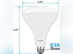 LUXRITE BR40 LED Light Bulbs, 85W Equivalent, 5000K Bright White, Dimmable, 1100 Lumens, LED Flood Light Bulb, 13W, E26 Medium Base, Indoor/Outdoor - Perfect for Office and Recessed Lighting (4pack) 60