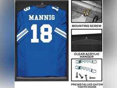 (Similar)24 x32 Jersey Frame Display Case - Crystal Clear Acrylic Jersey Frame for Baseball, Football, Hockey, Soccer & Basketball, Jersey Shadow Box 69