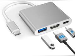 USB C to HDMI Multiport Adapter w/USB 3.0 & PD 100W Quick Charging Port -Thunderbolt 3 4K Digital AV Converter Type-C Hub for Mac MacBook Air XPS iPad Pro Galaxy S20 Samsung Dex Projector TV Monitor 9