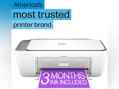 HP DeskJet 2855e Wireless All-in-One Color Inkjet Printer, Scanner, Copier, Best-for-home, 3 months of Instant Ink included (588S5A) 50
