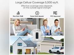 Amazboost Cell Phone Booster(similar model) with LCD Display for House, Boost 3G 4G LTE & 5G Data Up to 5,000 sq ft, Cell Signal Booster Canada Support All Canadian Carriers-Bell, Telus, Rogers, Fido Etc 277