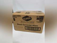 Clorox Healthcare Bleach Germicidal Wipes, 12" x 12", Refill for Bucket, 110 Count Pouch (Package May Vary) 64