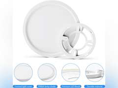 MOONSEA LED Flush Mount Ceiling Light, Super Slim 7 inch Ceiling Light Fixture, 6500K Daylight LED Ceiling Lamp for Bedroom, Living Room, Dining Room 7