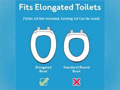 Carex Toilet Seat Riser, Elongated Raised Toilet Seat Adds 3.5 inches to Toilet Height, for Assistance Bending or Sitting, 300 Pound Weight Capacity Toilet Riser 29