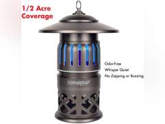 DynaTrap DT1050-TUNSR 1/2 Acre Mosquito & flying Insect Trap Kills Mosquitoes, Flies, Wasps, Gnats, & Other Flying Insects - Bug Zapper Alternative - Tungsten 115