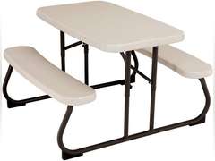 LIFETIME 280094 Kid's Picnic Table, Size 1, Almond 65