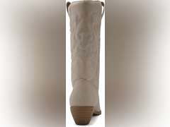 Soda Red Reno Western Cowboy Pointed Toe Knee High Pull On Tabs Boots All-White size: 6.5 18