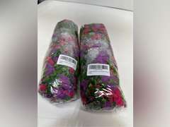 Artificial Flowers for Outdoors Fake Hanging Decoration, 4Pcs Purple and Hotpink Spring Decor, Realistic Plants, UV & Fading Resistant Silk Flower for Porch Patio Balcony Planter Yard 26