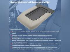 NHILES Center Console Lid Replacement Kit for 1999 2000 2001 2002 2003 2004 2005 2006 2007 Silverado/Avalanche/Suburban/Sierra/Yukon Replaces Number 19127364, 19127365, 19127366 (Black) 31