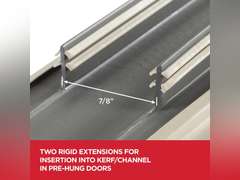 Kerf Style Replacement Door Bottom W/Vinyl Bulb & Fins -35-3/4" 26
