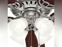Hunter Fan Company Studio Series Indoor Ceiling Fan with LED Lights and Pull Chain Control 240