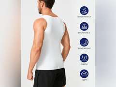 TAILONG Compression Shirts for Men Slimming Body Shaper Vest Tank Top Undershirt Tummy Control Shapewear size XL 27