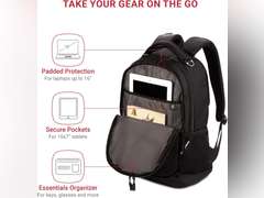 SwissGear Cecil 5505 Laptop Backpack, Black, 18-Inch 70