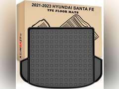 AOMSAZTO Cargo Liner Fit for 2021-2023 Hyundai Santa Fe : All Weather TPE Rubber Rear Trunk Mat Protector Anti-Slip Waterproof Rubber Rear Cargo Car Liner - Car Mat for 2022 Santa Fe Accessories 36