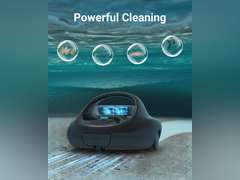 (2025 Upgraded) TALOSBO Pleco Se Cordless Pool Vacuum Cleaner Up to 130 Mins Runtime, Robotic Pool Cleaner with 2.5H Fast Charge, Ideal for Flat Bottom Above Ground Pools up to 861 Sq.Ft 160