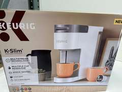 Keurig K-Slim Single Serve K-Cup Pod Coffee Maker, Multistream Technology, White 100