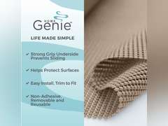 HOME GENIE Shelf Drawer and Cabinet Liner, Durable with Strong Grip, 24in x 20 FT, Non Adhesive Liners Protect Kitchen Cabinets and Cupboard, Pantry, Bathroom Drawers and Shelves, Desks, Light Taupe 36