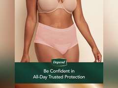 Depend Silhouette Incontinence & Postpartum Underwear for Women - Maximum Absorbency - M - Black - 56ct 53
