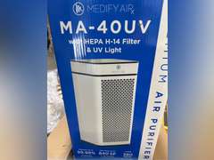 Medify MA-40 Air Purifier with True HEPA H13 Filter | 1,793 ft Coverage in 1hr for Smoke, Wildfires, Odors, Pollen, Pets | Removal to 0.1 Microns | White, 1-Pack 245