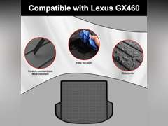 AOMSAZTO Cargo Liner Fit for 2021-2023 Hyundai Santa Fe : All Weather TPE Rubber Rear Trunk Mat Protector Anti-Slip Waterproof Rubber Rear Cargo Car Liner - Car Mat for 2022 Santa Fe Accessories 36