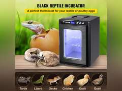 Happybuy Automatic Incubator with Constant Temperature Best for Reptiles or Amphibians Silver 224