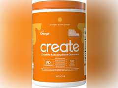 Create Creatine Monohydrate Gummies for Men & Women, Boost Focus, Strength, and Endurance, Anti-Melting Formula, Vegan, Gluten-Free, Non-GMO, 1.5g of Creatine per Gummy (Orange, 90 ct) 50