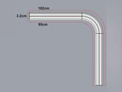 Quoya QL600/AT5810 Smart Electric Track- Aluminium 1x 90-Degree Bend Set (Does NOT Work with QL500 Model) 30