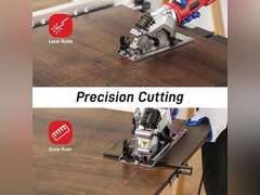 Mini Circular Saw 4.8 Amp 4-1/2 Inch Compact Circular Saw 3500RPM Electric Circular Saws with Cutting Guide for Wood Tile and Plastic Cuts 110