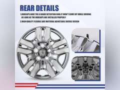 16 Inch Hubcaps Set of 4 Silver Chrome Wheel Rims Cover R16 for Nissan Altima 2007-2012 & for Nissan Altima Coupe 08-09, ABS & PC Material Wheel Covers Bolt On Fit for Steel Wheels Auto Accessories 56