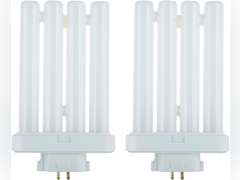Sunlite 40531 FML27/65K/2PK Quad Tube Plug-in Compact Fluorescent Lamp, FML 4-Pin, 27 Watts, 1500 Lumens, 6500K Daylight, 4-Pin (GX10q4) Base, 120 Volts, 2 Pack 14