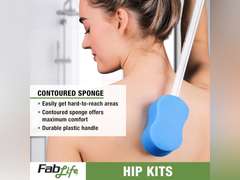 FAB860075 - Fabrication Enterprises, Inc. Hip Kit #3: 32 reacher, straight handle sponge, deluxe sock aid, shoehorn, dressing stick by Fabrication 25
