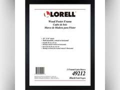 Lorell Wide Frame 18" x 24" Frame Size - Rectangle - Horizontal, Vertical - 1 Each - Wood - Black 32