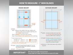 DEZ FURNISHINGS Cordless 1" Mini Blind, Room Darkening, 29" W x 48" H, Pearl White 16