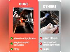 Motorcycle Chain Cleaning Kit, Bike Chain Oiler, Chain Lube Tool Kit for Motorsport Motorcycle, Bike Chain Cleaner, Streetbike Chain Oiler, (Applicable Sizes Include 428, 520, 525, 530 Chains) 17