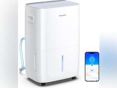 GoveeLife Dehumidifier for Home 4,500 Sq.Ft, 50 to 109 Pint Smart Auto Humidity Control, Drain Hose, 2.0Gal Bucket, Compressor Dehumidifiers for Basement with Auto Shut Off, Bathroom, Bedroom, Garage 250