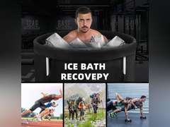 One-Second Installation Portable Ice Bath Tub for Athletes Adults, 108 gal Cold Plunge Tub Outdoor, Cold Ice Pod Tub for Cold Water Therapy Recovery, Inflatable Ice Bath Barrel Plunge Pool 55