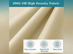 Chaise Lounge Cushion for Outdoor Furniture, Waterproof Fade and Tear Resistant Lounge Deck Chair Cushions for Patio Lawn Pool Resort Hotel, 72x21x3 Inch, Beige 66