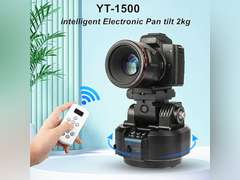 YT-1500 Auto Motorized Rotating Panoramic Head with Remote Control Support 2kg 70.5 Ounce Camera Phone Pan Tilt Video Tripod Head Stabilizer 109