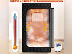 Sauna Box, Portable Steam Sauna, Portable Sauna for Home, Sauna Tent with Steamer, 9 Levels, 2.6 x 2.6 x 5.9 160