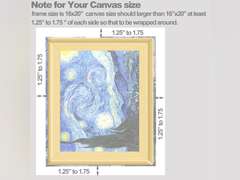 2-Set DIY Canvas Stretcher Bars 16x20 Inch Canvas Frame for Oil Paintings,Prints,Paint by Numbers & Posters 30