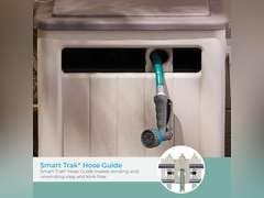 Suncast 225 ft. Swivel Hideaway Hose Reel with Hose Guide and Crank Handle, Mocha/Taupe 139