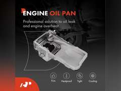 A-Premium Engine Oil Pan Sump with Drain Plug Compatible with Chevy Avalanche 1500, Express, Silverado 1500/2500/3500, Suburban 1500/2500, Tahoe, GMC Savana, Sierra 1500/2500/3500, Yukon XL 114