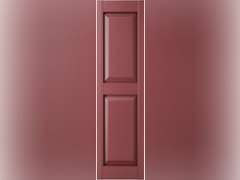12"W x 43"H Lifetime Vinyl, Standard Two Equal Panels, Raised Panel Shutters, w/Installation Shutter-Lok's & Matching Screws (Per Pair), Wineberry 99