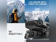 BEZGAR Drone with Camera for KIds - 1080P HD FPV RC Quadcopter with 90 Adjustable Lens, Coloeful LED Lights, Gestures Selfie, One Key Start, 360 Flips, Toys Gifts Mini Drones for Boys Girls, Black 34