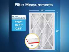 Filtrete Allergen Defense 18 in. W X 20 in. H X 1 in. D Polypropylene 11 MERV Pleated Air Filter 4pack 59