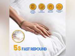 Cooling Bed Pillows for Sleeping - Queen Size Down Alternative Hotel Quality Pillows 2 Pack - Soft & Supportive for Side, Back & Stomach Sleepers 20