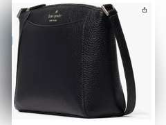 Kate Spade Monica Pebbled Leather Crossbody Bag Purse black WKR00258 70