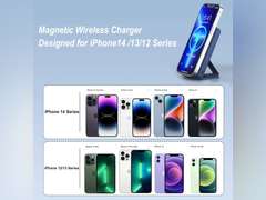 AOGUERBE Magnetic Power Bank, 10000mAh Foldable Wireless Portable Charger with USB-C Cable LED Display, for Mag-Safe Battery Pack 22.5W PD Fast Charging for iPhone 16/15/14/13/12 Pro/Pro Max/Plus/Mini 27