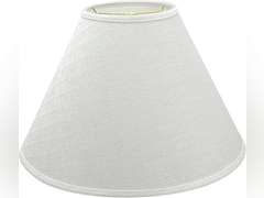 Aspen Creative 32773A, Transitional Hardback Empire Shaped Spider Construction Lamp Shade in Off White, 18" Wide (7" x 18" x 12 1/2") 81