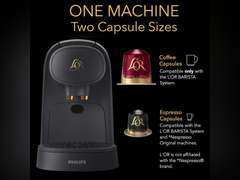 L'OR Barista System Coffee and Espresso Machine Combo by Philips, Matte Black 89